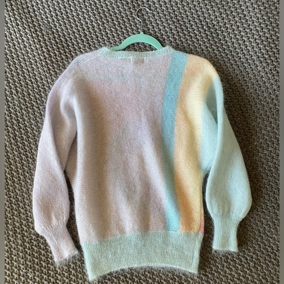 Vintage Renee Tener For Jeanne Pierre Pastel Wool Sweater in Sz Medium - Picture 2 of 5